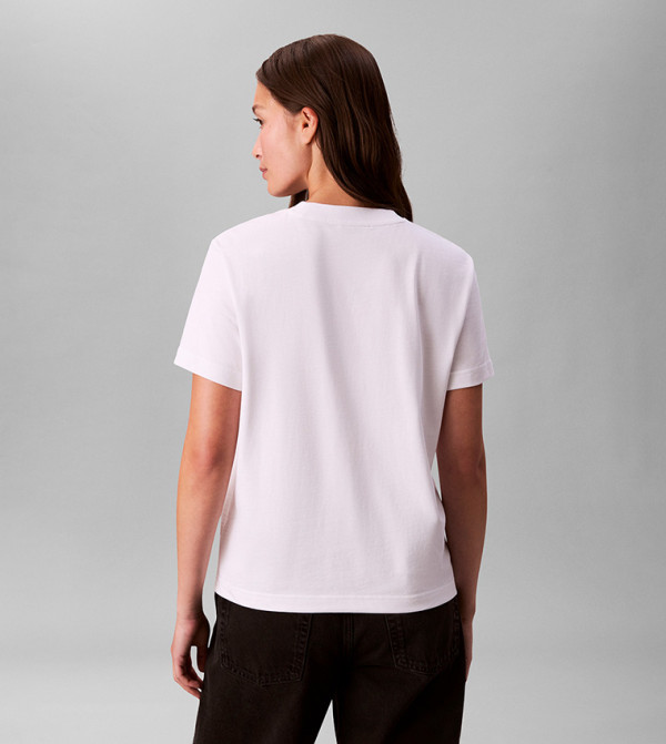 Calvin Klein Jeans Clothing - White Short Sleeve T-Shirts
