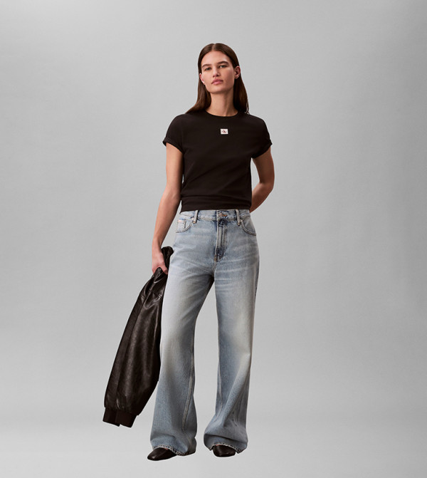 كالفين كلاين كالفن كلاين جينز - أسود Short Sleeve T-Shirts