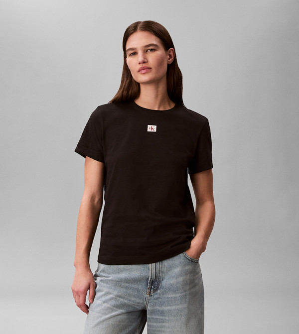كالفين كلاين كالفن كلاين جينز - أسود Short Sleeve T-Shirts