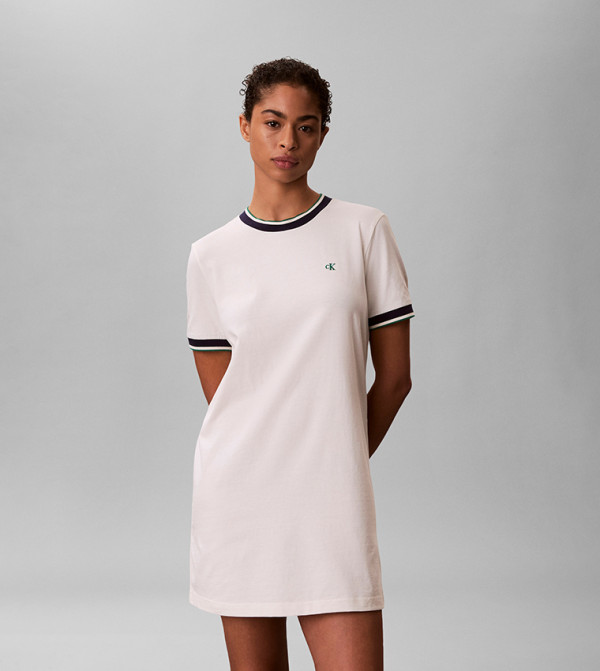 Calvin Klein Jeans Calvin Klein Jeans - Beige Shirt & T-Shirt Dresses