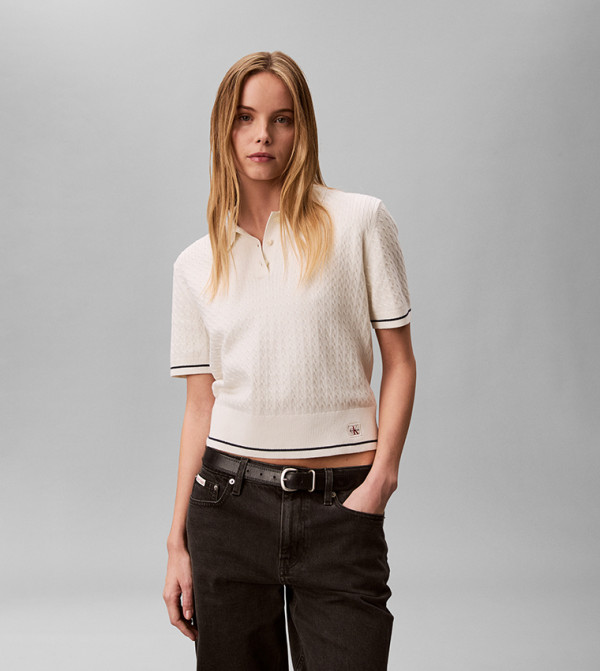 Calvin Klein Jeans Calvin Klein Jeans - Beige Sleeveless Tops