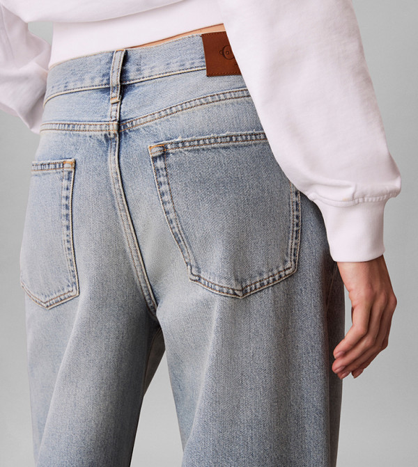 كالفن كلاين جينز baggy-denim-edit - أزرق جينز بقصة بوت