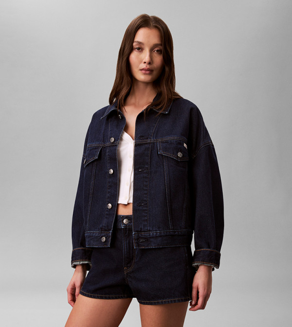 Calvin Klein Jeans  Denim Jackets - Navy Midi Dresses