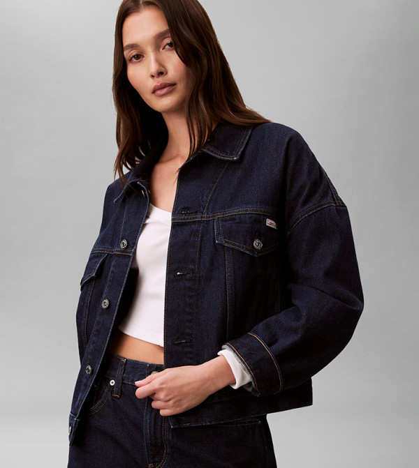 Calvin Klein Jeans  Denim Jackets - Navy Midi Dresses