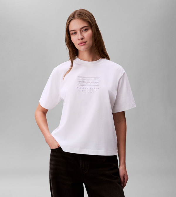 Calvin Klein Jeans  Clothing - White Denim Jackets