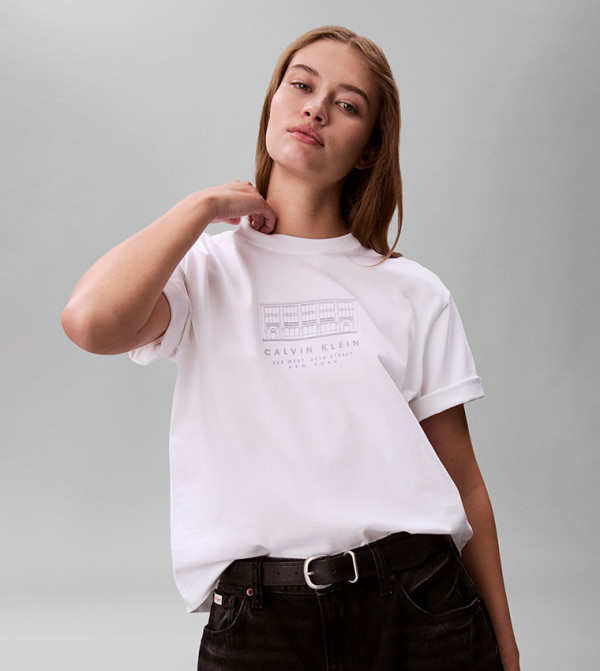 Calvin Klein Jeans  Clothing - White Denim Jackets