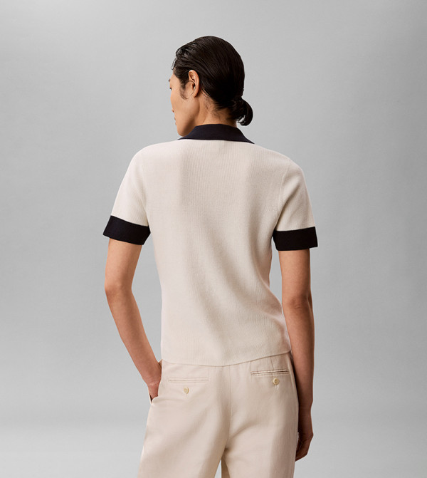 كالفين كلاين knit-notes - بيج Sweaters
