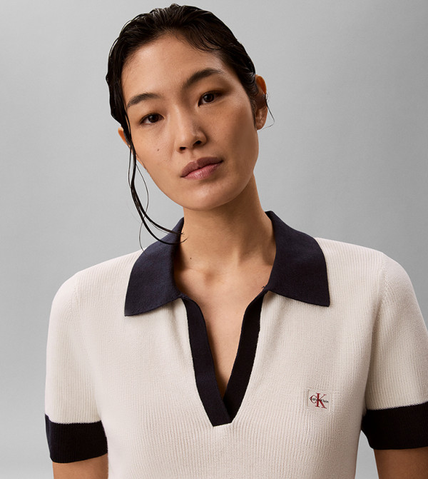 كالفين كلاين knit-notes - بيج Sweaters