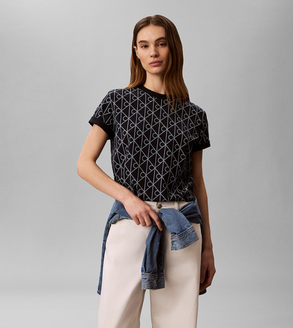 Calvin Klein  - BLACK Short Sleeve T-Shirts