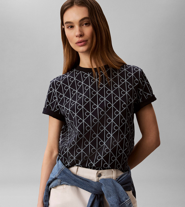 Calvin Klein  - BLACK Short Sleeve T-Shirts