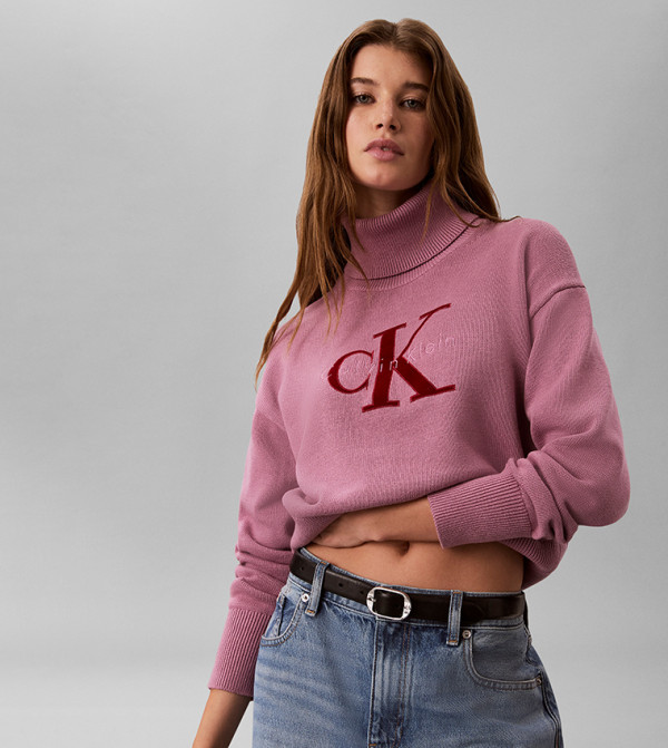 Calvin Klein Calvin Klein - Pink Turtle neck Sweaters