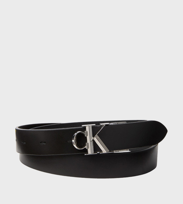 كالفين كلاين  أحزمة - أسود Leather Belts