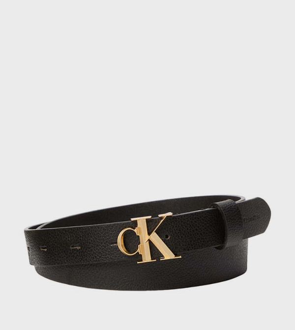 كالفين كلاين  أحزمة جلدية - أسود Leather Belts