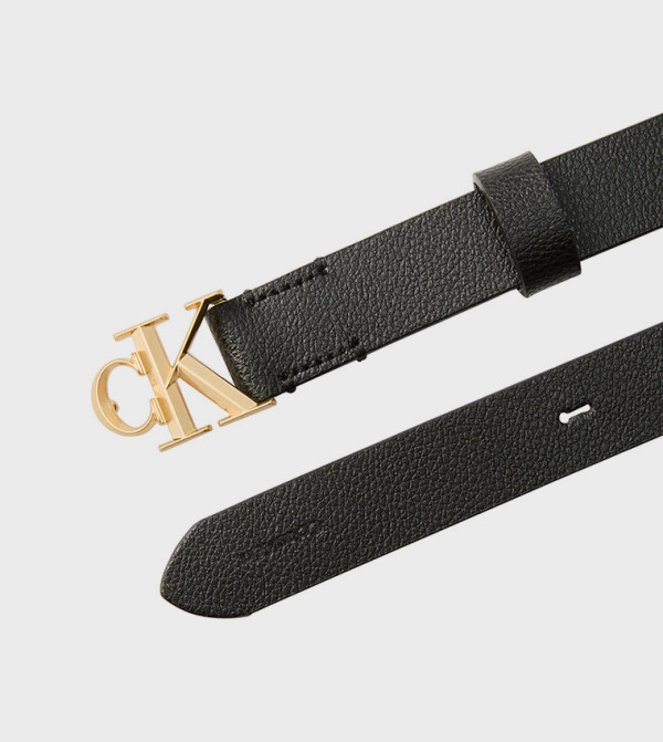 كالفين كلاين  أحزمة جلدية - أسود Leather Belts