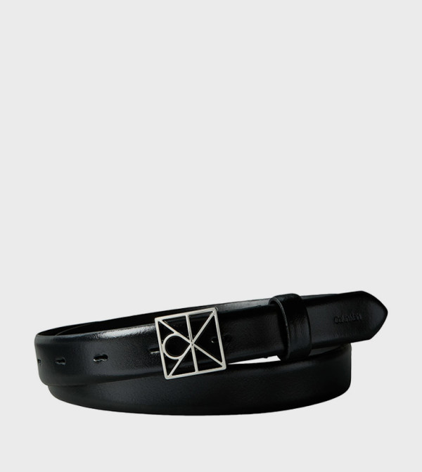كالفين كلاين  أحزمة جلدية - أسود Leather Belts