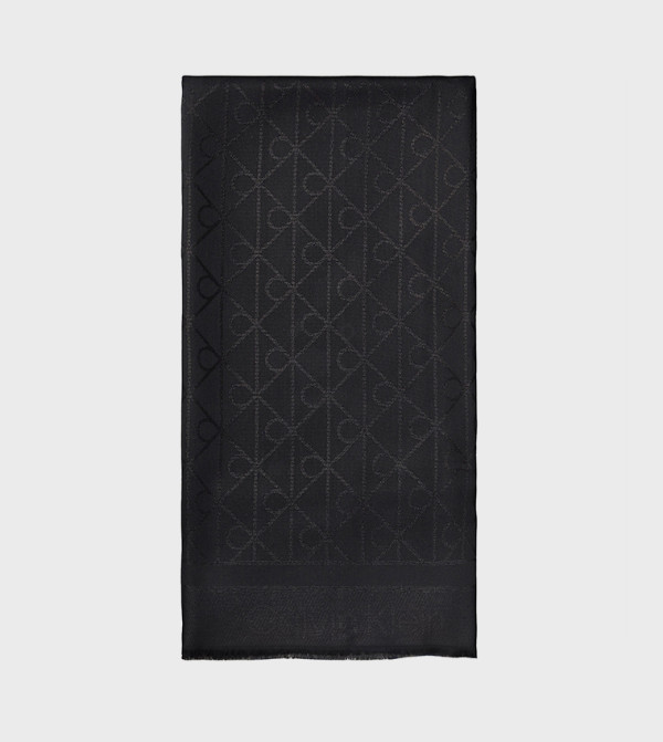 كالفين كلاين  أوشحة - أسود Woven Scarves