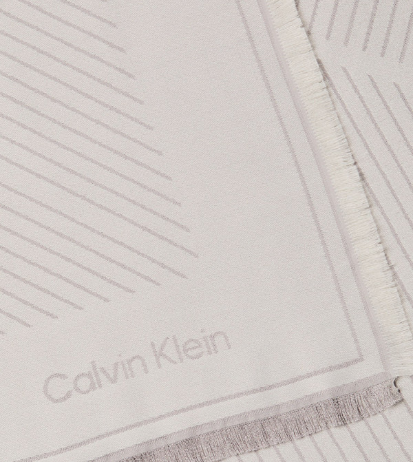 كالفين كلاين  أوشحة - أبيض Woven Scarves