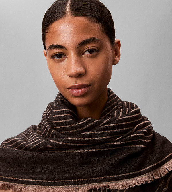 Calvin Klein  Scarves - Brown Woven Scarves