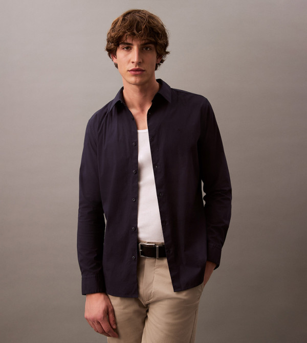 Calvin Klein Shirts - Navy Long Sleeves