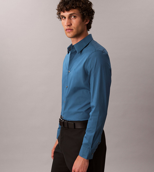 Calvin Klein  Shirts - Teal Long Sleeves
