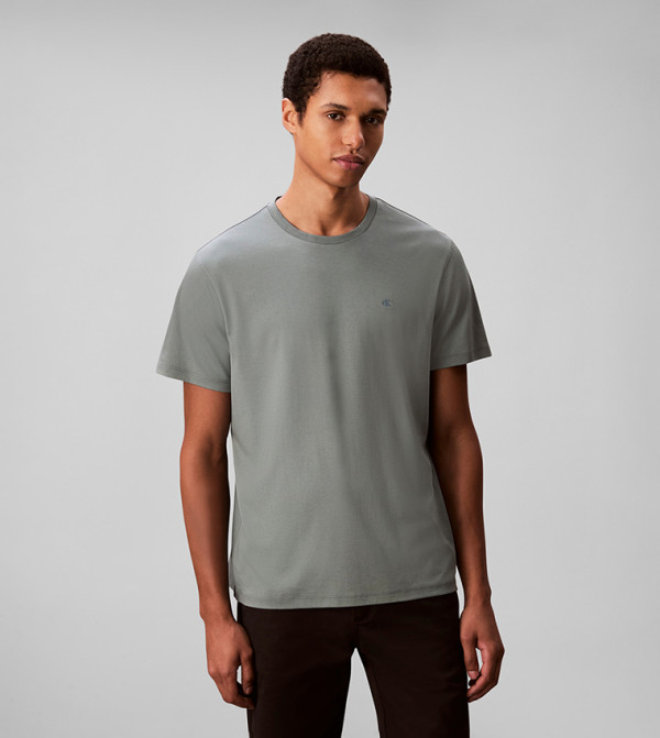 Calvin Klein Calvin Klein - Grey Round Neck T-Shirts