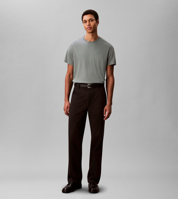 Calvin Klein Calvin Klein - Grey Round Neck T-Shirts