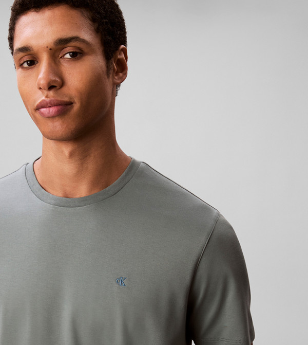 Calvin Klein Calvin Klein - Grey Round Neck T-Shirts
