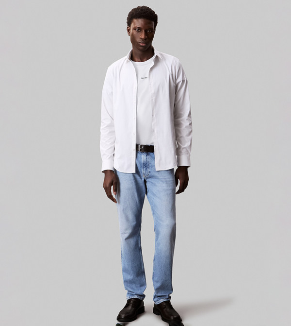 Calvin Klein - White Round Neck T-Shirts