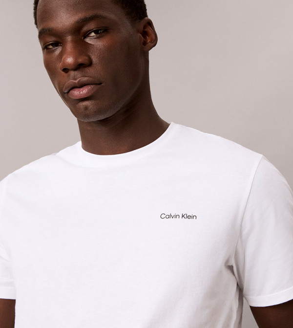 Calvin Klein Calvin Klein - White Round Neck T-Shirts