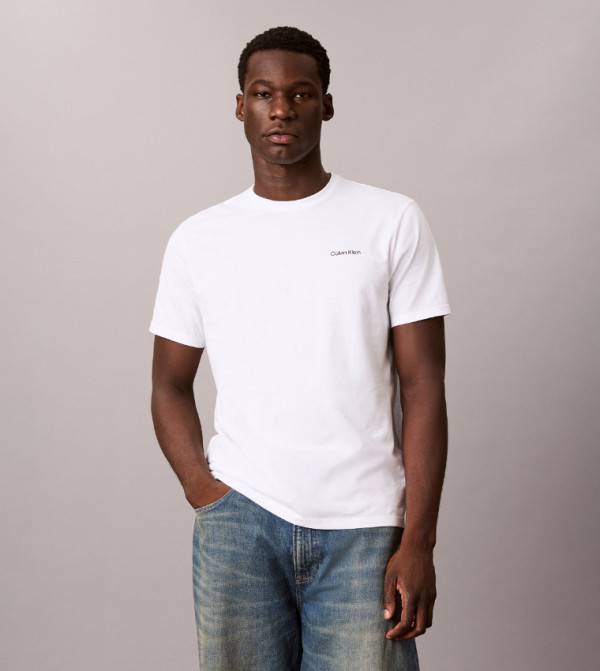 Calvin Klein Calvin Klein - White Round Neck T-Shirts