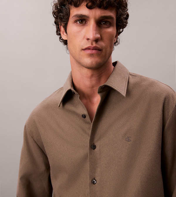 كالفين كلاين كالفين كلاين - بني  Long Sleeves