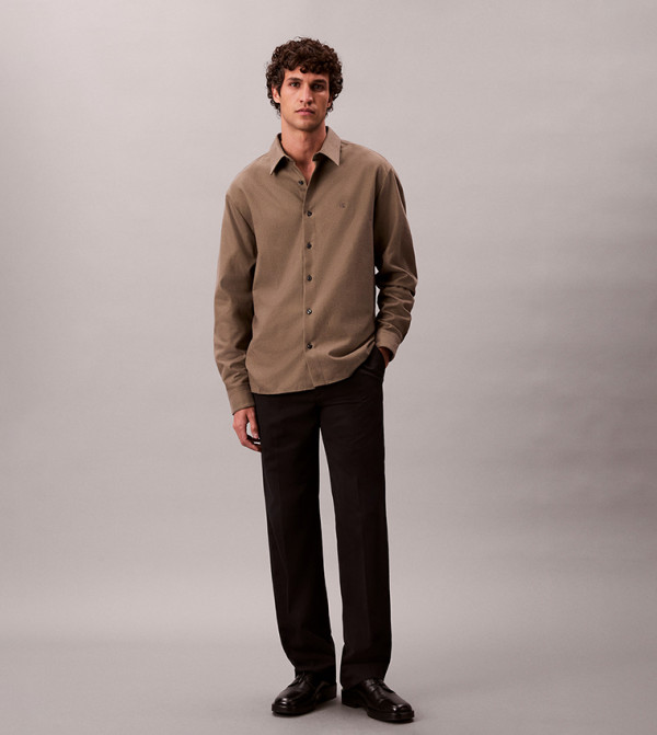 كالفين كلاين كالفين كلاين - بني  Long Sleeves