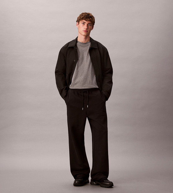 كالفين كلاين  relaxed-denim-cargo - أسود بنطال كاجوال