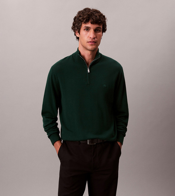 Calvin Klein Sweaters - Green Turtle neck Sweaters