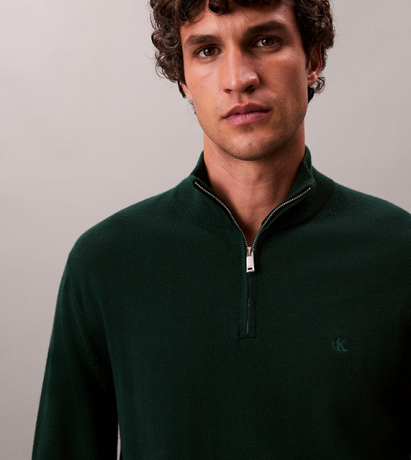 Calvin Klein Sweaters - Green Turtle neck Sweaters
