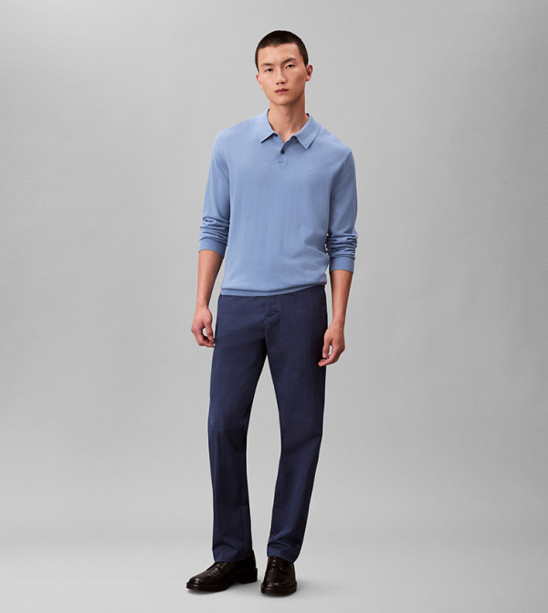 Calvin Klein  Clothing - Navy Casual Pants