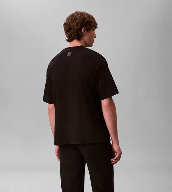 كالفين كلاين كالفين كلاين - أسود Round Neck T-Shirts