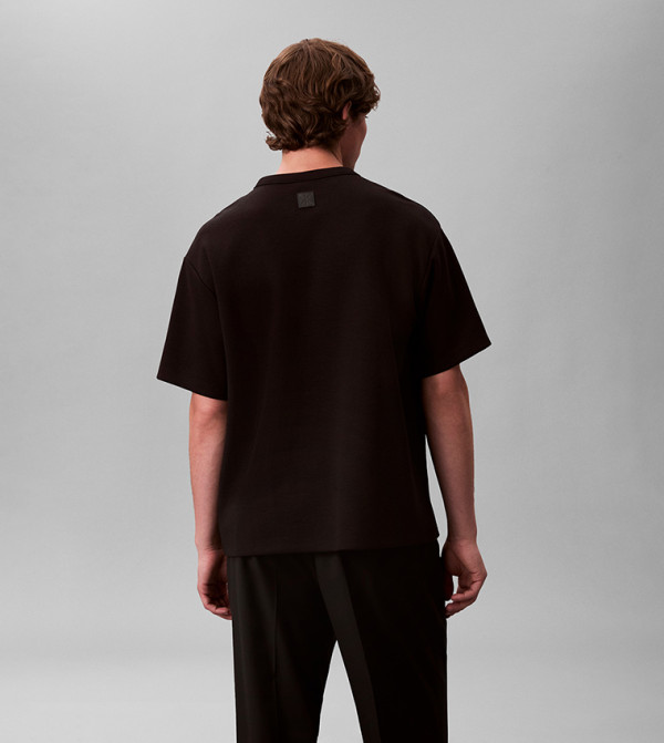 كالفين كلاين كالفين كلاين - أسود Round Neck T-Shirts