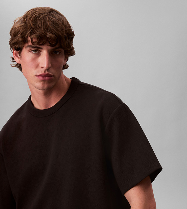كالفين كلاين كالفين كلاين - أسود Round Neck T-Shirts