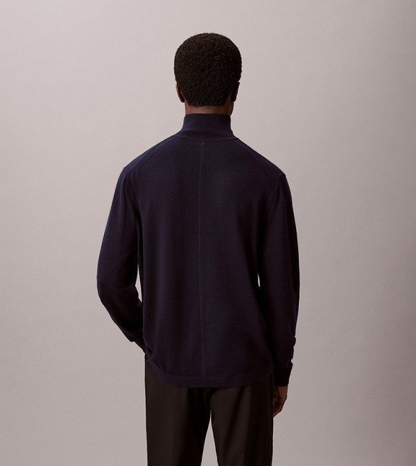 كالفين كلاين سترات بياقة السلحفاة - كحلي Turtle neck Sweaters