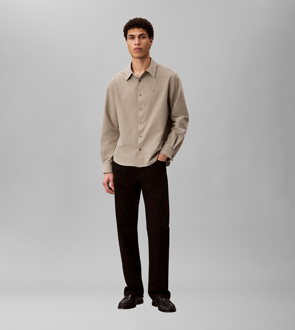 Calvin Klein  Shirts - Green Long Sleeves