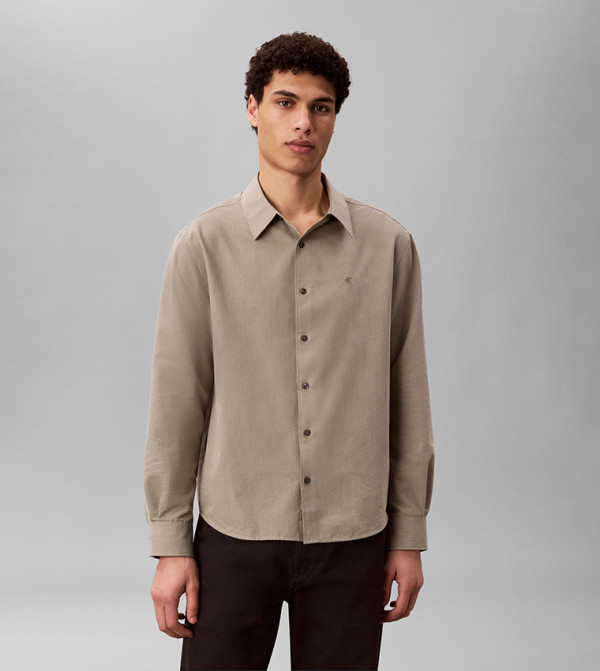 Calvin Klein  Shirts - Green Long Sleeves