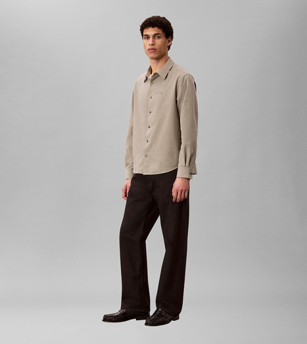 Calvin Klein  Shirts - Green Long Sleeves