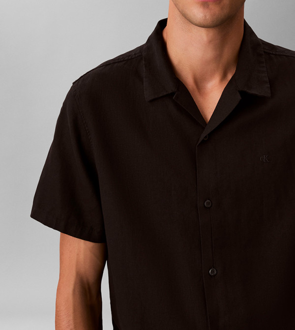 كالفين كلاين  أكمام قصيرة - أسود Short Sleeves