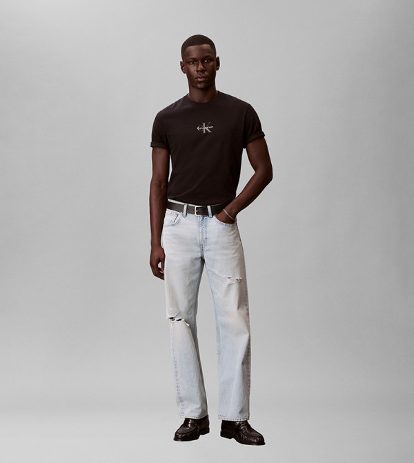 Calvin Klein Calvin Klein Jeans - BLACK Round Neck T-Shirts