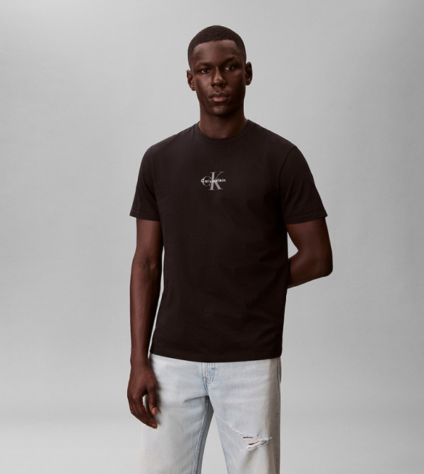 Calvin Klein Calvin Klein Jeans - BLACK Round Neck T-Shirts