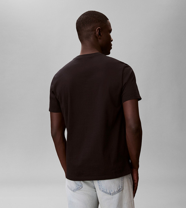 Calvin Klein Calvin Klein Jeans - BLACK Round Neck T-Shirts