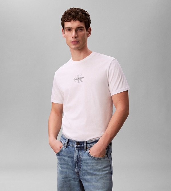 Calvin Klein Calvin Klein Jeans - White Round Neck T-Shirts