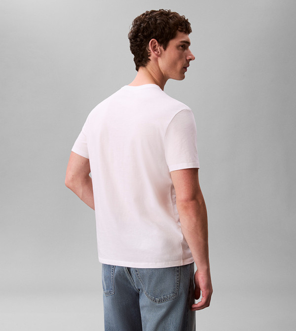 Calvin Klein Calvin Klein Jeans - White Round Neck T-Shirts