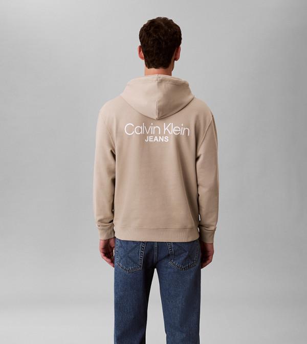 Calvin Klein  Clothing - Beige Hoodies